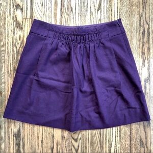 J. Crew Plum Purple Wool Blend Mini Skirt | 0​​